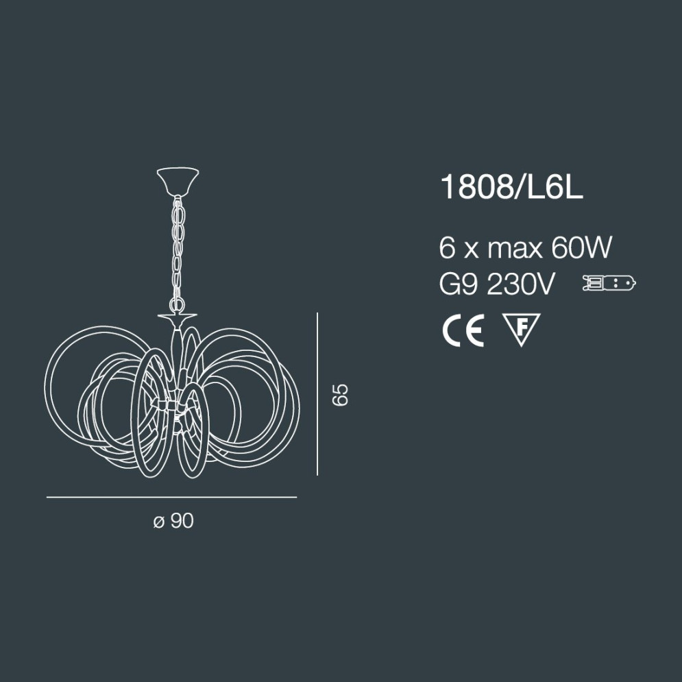 Подвесной светильник Bellart Vogue 1808/L6L 05/V01