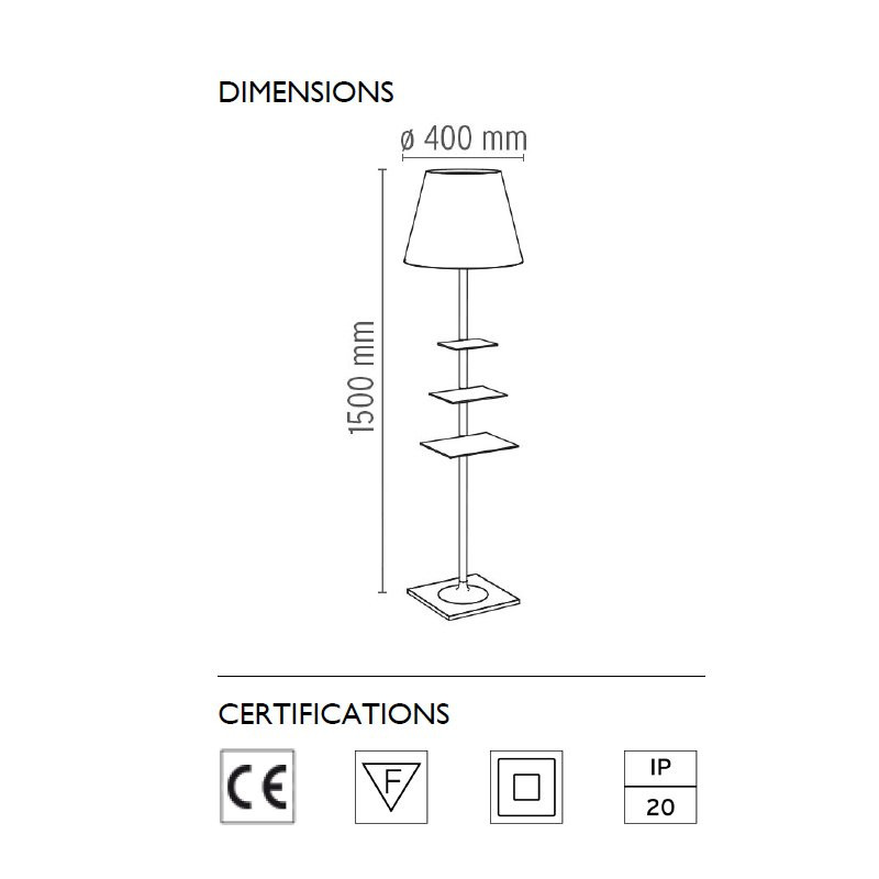 Торшер Flos Bibliotheque Nationale Transparent F1011000