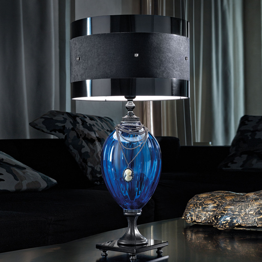Настольная лампа Euroluce Audrey LG1 Cromo Blue