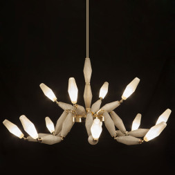 Люстра Euroluce Mov L6+3 gold vintage