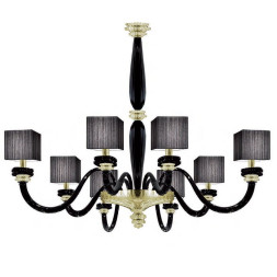 Потолочная люстра La Murrina Pearl S/8 gold black