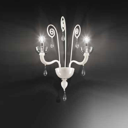 Бра Vetri Lamp 1200/A2 Bianco/Cristallo