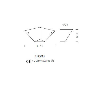Бра Sylcom Memmo 1173/A1 D ORO