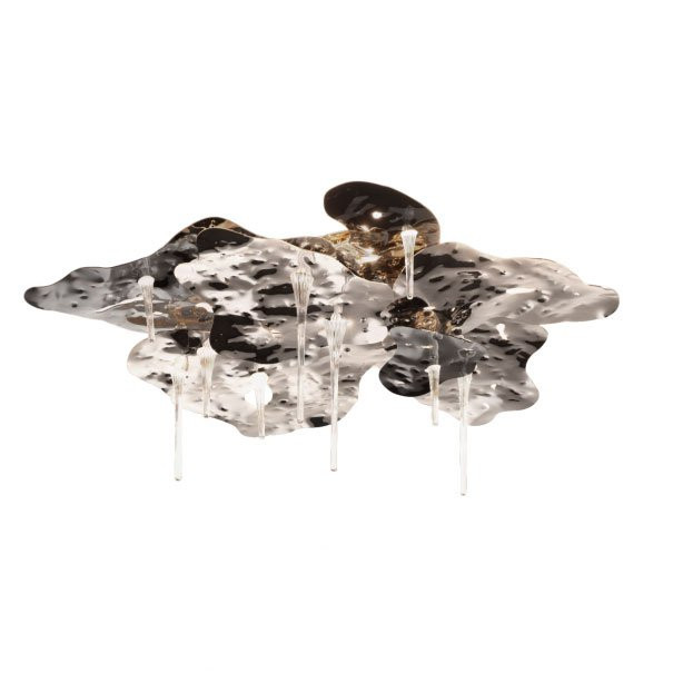 Потолочный светильник IDL Leaves 605/5PF black nickel