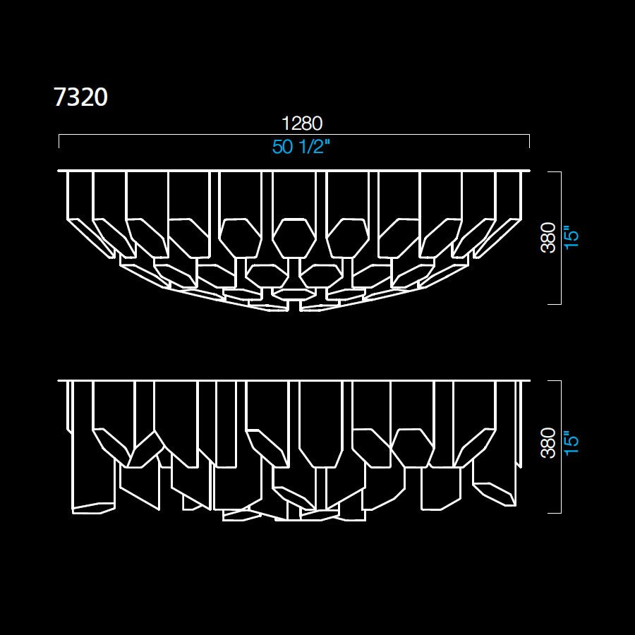 Потолочный светильник Barovier&amp;Toso Trim 7320/CC