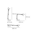 Настольная лампа Artemide Tolomeo micro led aluminium A011900