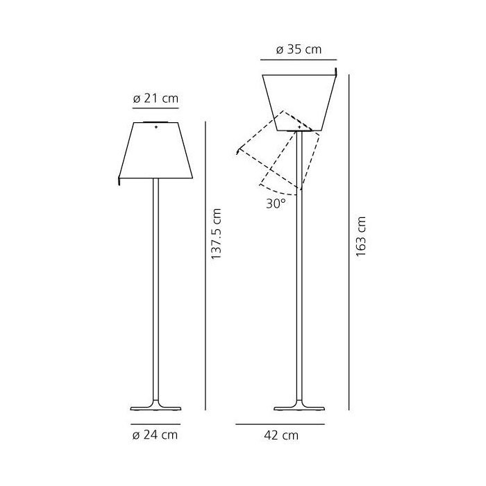 Торшер Artemide Melampo terra - Bronze Natural 0123020A