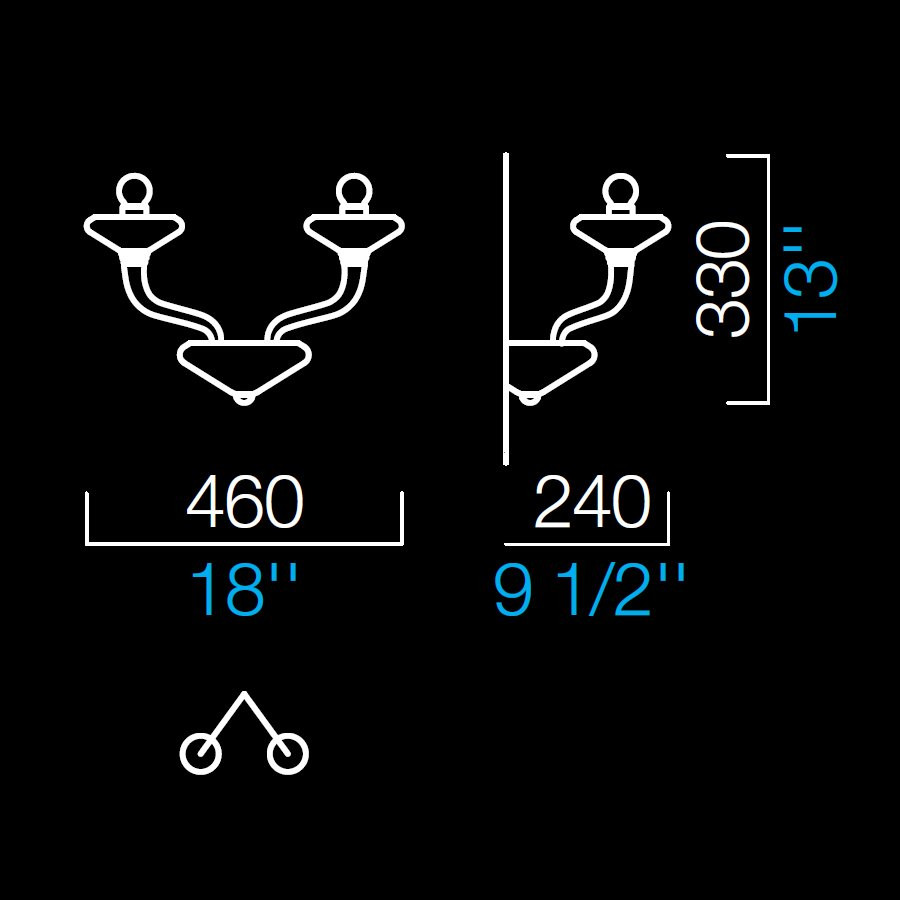 Бра Barovier&amp;Toso Windsor 5676/02/BE