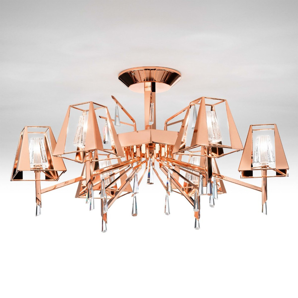 Потолочная люстра IDL Prestige 532/6PF copper