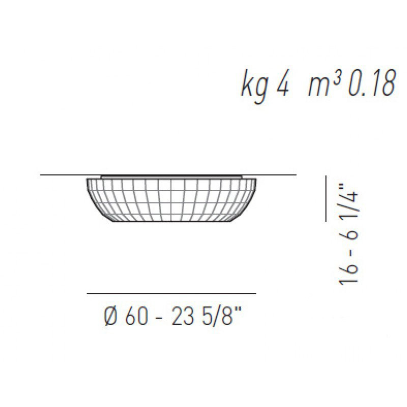 Потолочный светильник Axo Light PL BEL 060 PLBEL060E27BLXX