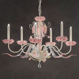 Люстра Euroluce Bora L6 ivory Rose