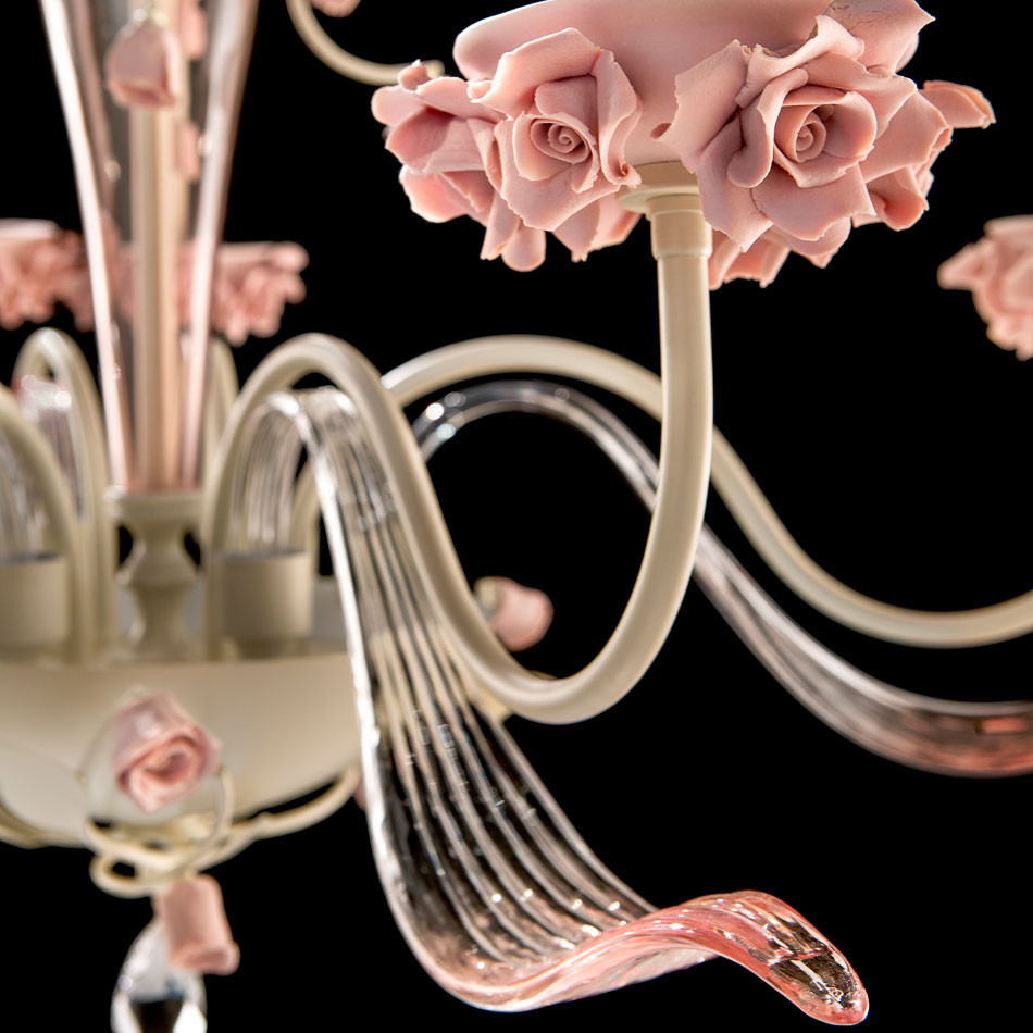 Люстра Euroluce Bora L6 ivory Rose