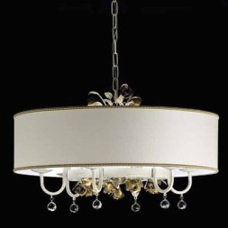 Подвесной светильник MM Lampadari Paris 6988/6-11 V2544 Paralume Bianco