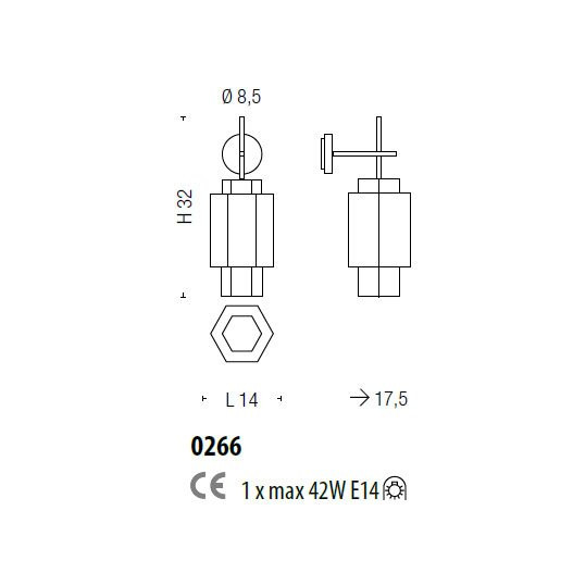 Бра Sylcom Casa Blanca 0266 BL