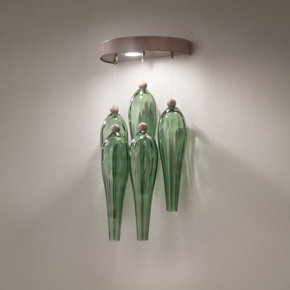 Настенный светильник Euroluce Abstract AP1/5 Gray Viridian