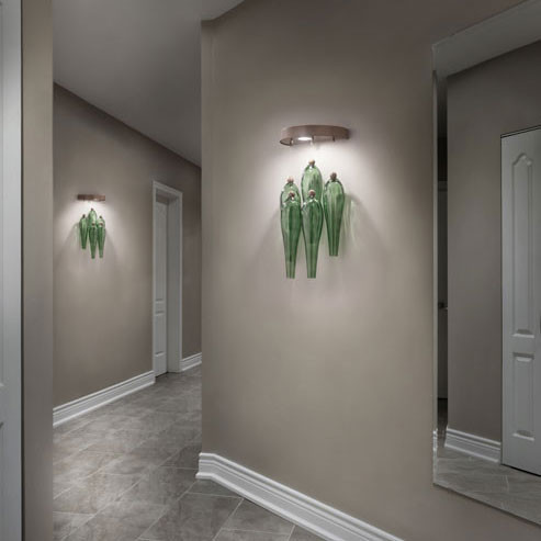 Настенный светильник Euroluce Abstract AP1/5 Gray Viridian