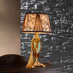 Настольная лампа Euroluce Lady LP1 gold Amber