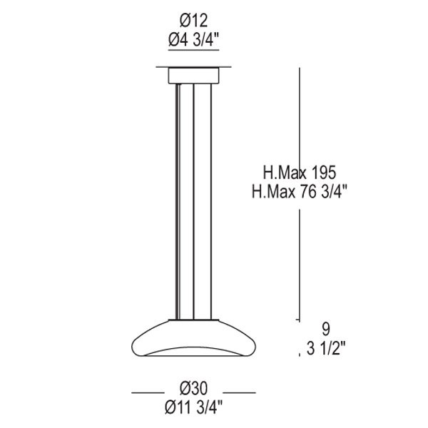 Подвесной светильник Leucos KEYRA 30 S 0002304