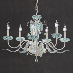 Люстра Euroluce Bora L6 ivory Tiffany