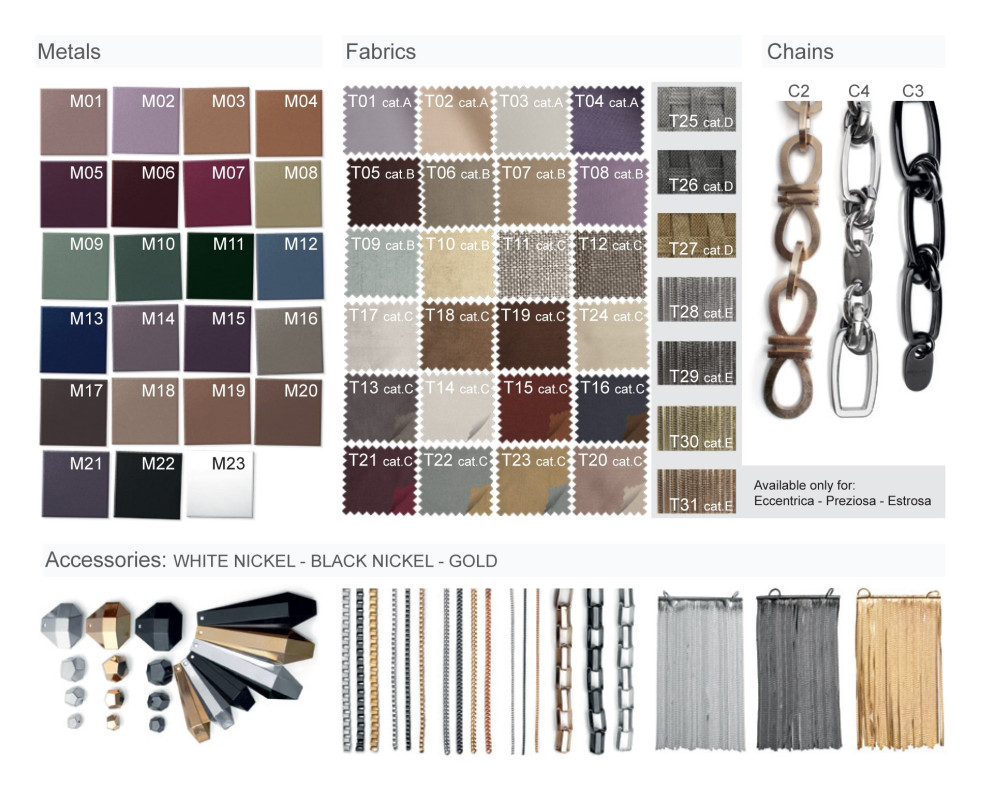 Люстра Baga Bespoke Sinuosa SN01 M01 | T19 cat. C