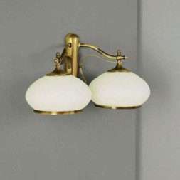 Бра Orion WA 2-720/2 patina/385 opal-patina