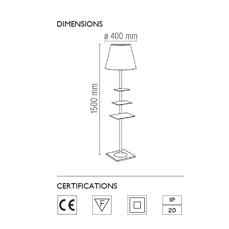 Торшер Flos Bibliotheque Nationale Aluminized bronze F1011046