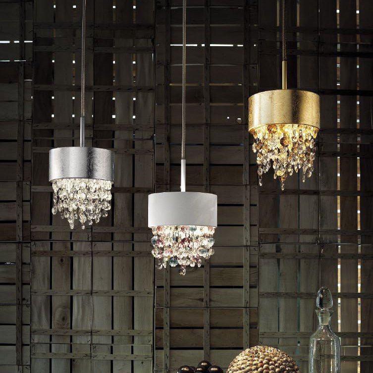 Подвесной светильник Masiero Ola S2 15 F01 / Amber crystal