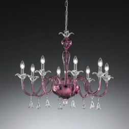 Люстра Vetri Lamp 894/8 Ametista/Cristallo