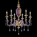 Люстра Euroluce Museum L8 Shiny silver amethyst