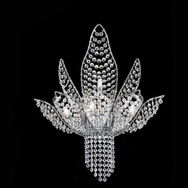 Настенный светильник IDL Ninfea 436/4+1A Chrome Glass