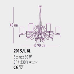 Люстра Bellart Delhia 2015/L8L 08/P09