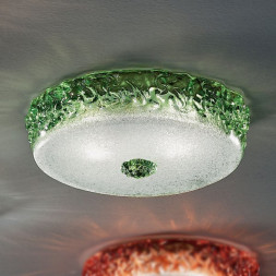 Потолочная лампа Vetri Lamp 999/28 Verde/Cristallo