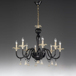 Люстра Vetri Lamp 894/8 Nero Oro