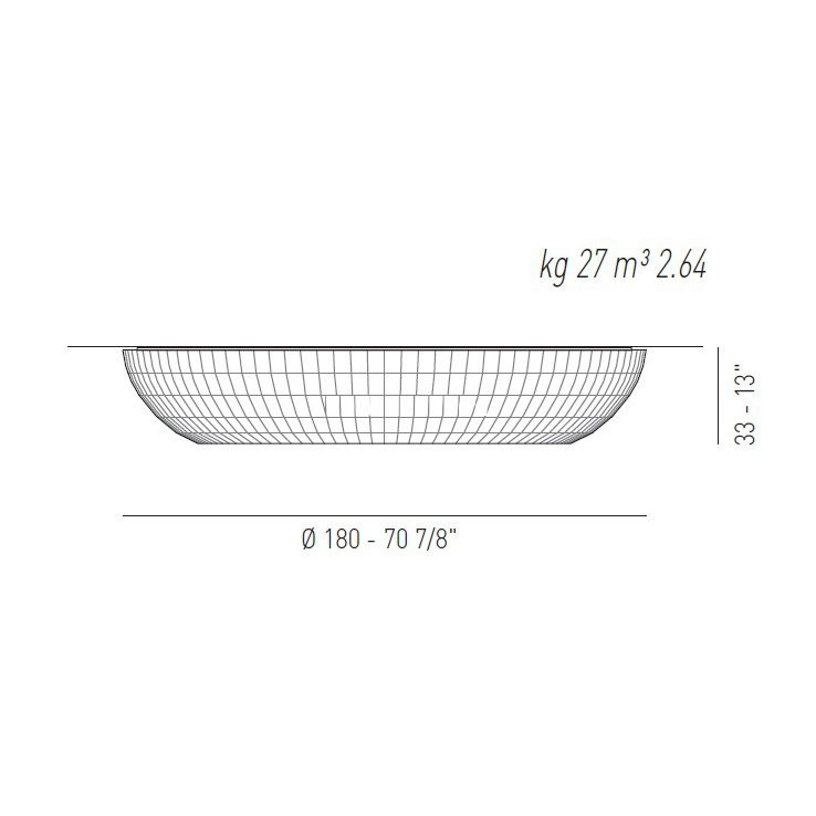 Потолочный светильник Axo Light Bell PL BEL 180 Nero PLBEL180FLENEXX