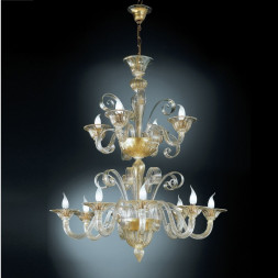 Люстра Vetri Lamp 993/8+4 Oro 24Kt