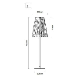 Торшер Fabbian Stick F23 C02 69