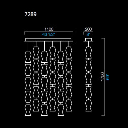 Подвесной светильник Barovier&amp;Toso Escher 7289/AQ
