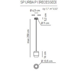 Подвесной светильник Axo Light Urban &amp; Urban mini SP URBA P I BC XX LED