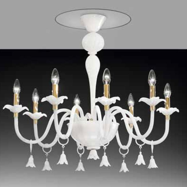Потолочная люстра Vetri Lamp 894/8PL Bianco