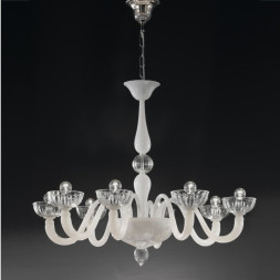 Люстра Vetri Lamp 925/8 Bianco/Cristallo