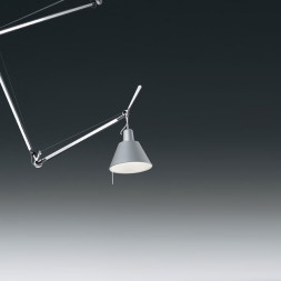 Подвесной светильник Artemide Tolomeo sospensione decentrata - Diffusore alluminio 0629000A + 0371050A