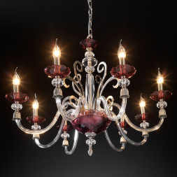 Люстра Euroluce Perseo L8 Silver Antique rose