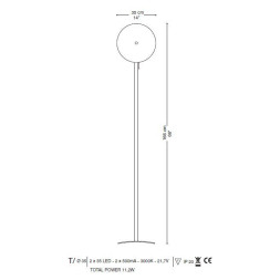 Торшер La Murrina Pallene T LED DD-3S