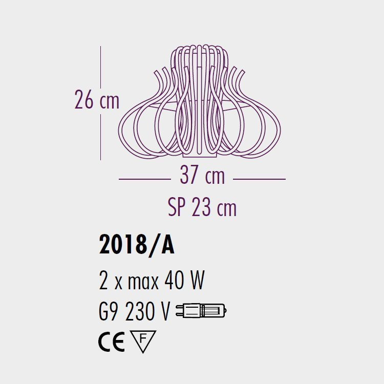 Настенный светильник Bellart Essenzia 2018/A 05/V01