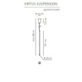 Подвесной светильник Axo Light Virtus E 2 101 1 07 1 2