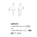 Бра Morosini Evi Style Gadora PA1 ES0600PA04AVAL