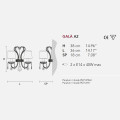 Бра Masiero Gala A2 /V97/ PIZ/12/IV