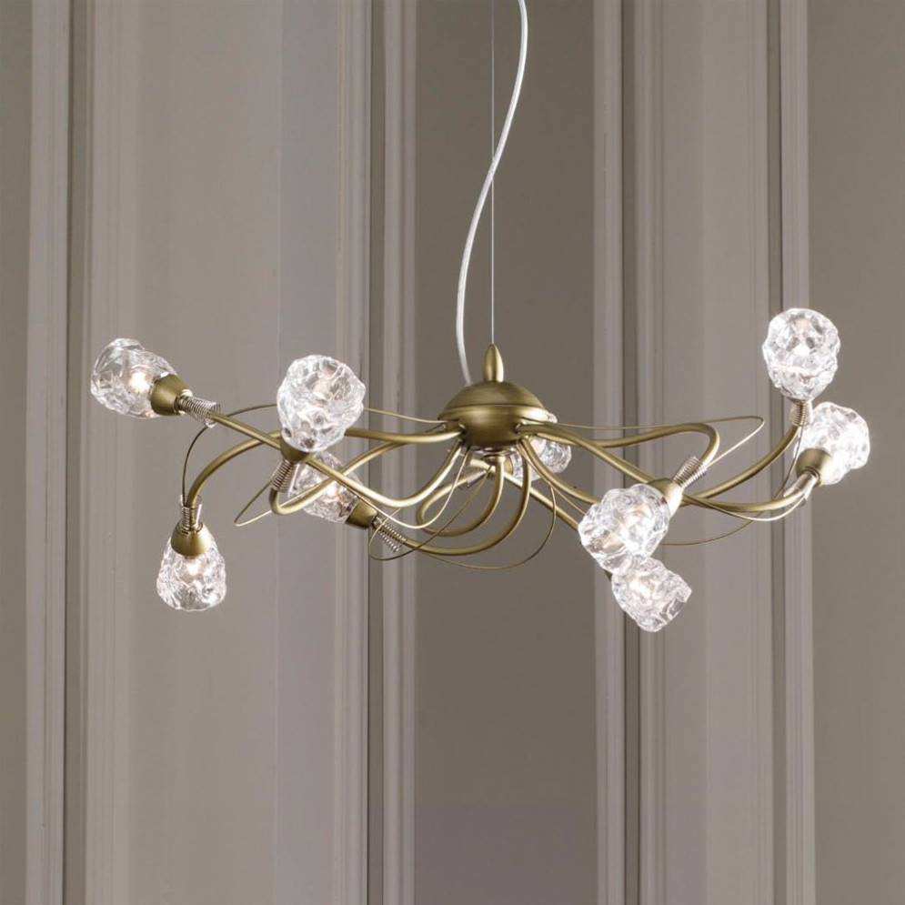 Люстра Masca Luna 1865/9 Ottone nichel / Glass 576