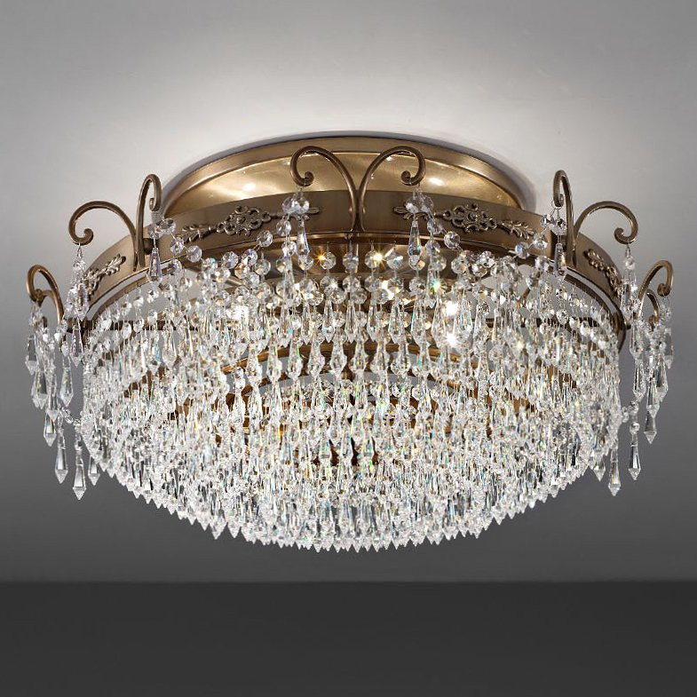 Потолочный светильник Masiero Glasse PL8 G01 Swarovski elements