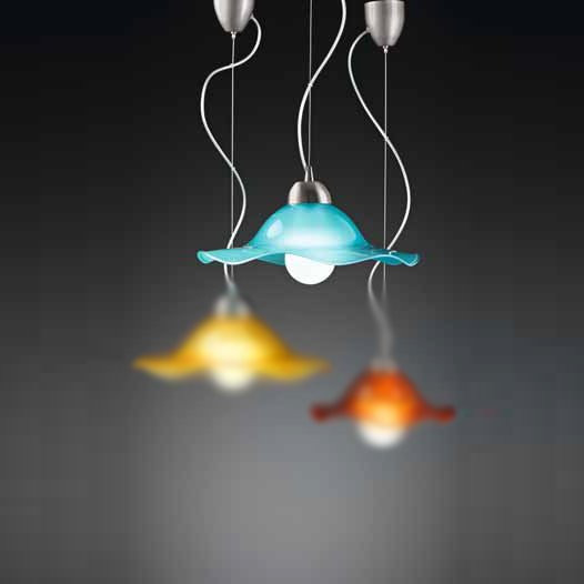 Подвесной светильник Vetri Lamp 1135/38 Azzurro